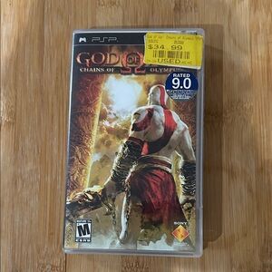 Sony PSP Game - God of War: Chains of Olympus with Red and Gold Cover